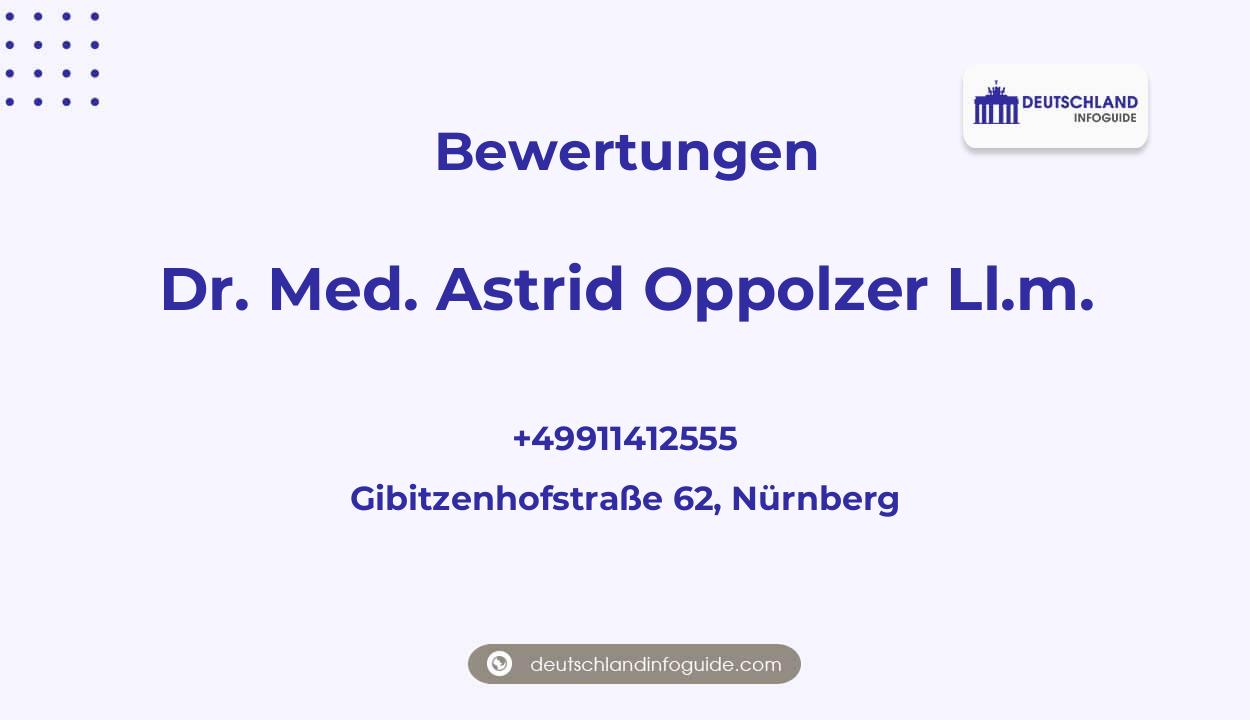 Dr. Med. Astrid Oppolzer Ll.m.